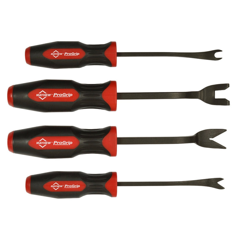 Mayhew Tools 13077 ProGrip Trim Tool Set, Black Oxide Finish, 4 piece set