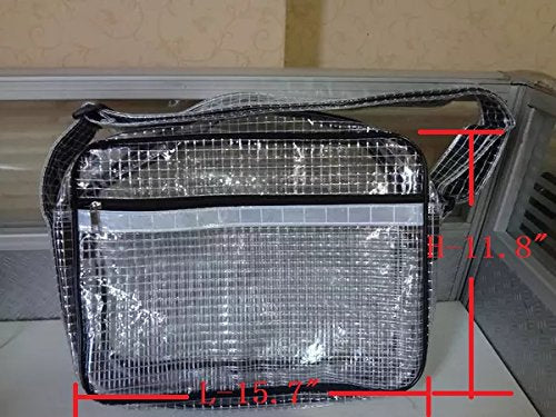 15.7inch ESD anti-static cleanroom engineer bag for semiconductor cleanroom clear pvc bag one piece black