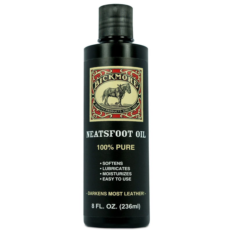 Bickmore 100% Pure Neatsfoot Oil - Leather Conditioner and Wood Finish 8 Fl Oz (Pack of 1)