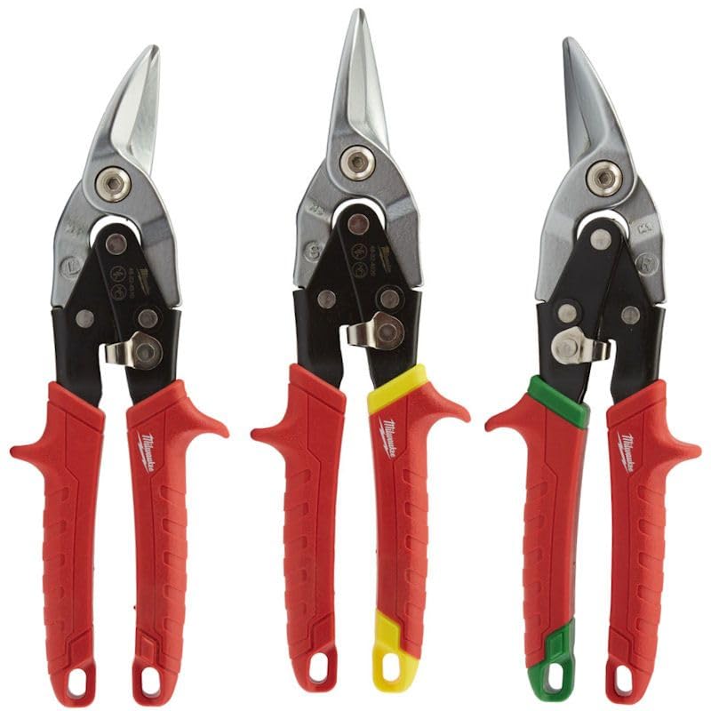3-Pc Aviation Snips (Left, Right, Straight) Set Single