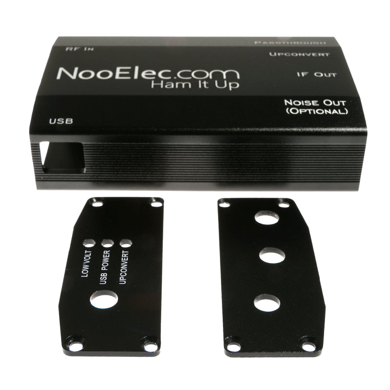 NooElec Extruded Aluminum Enclosure Kit, Black, for Ham It Up Plus Barebones RF Upconverter for NESDR and RTL-SDR radios