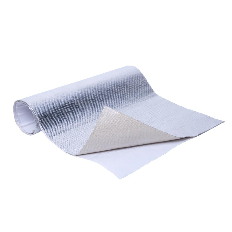 Aluminized Heat Shield Thermal Barrier Adhesive Backed Heat Sleeve (10'' X 24'') 10'' X 24''