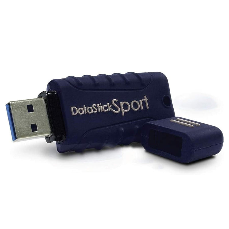 Centon Electronics MP Essentials DataStick Sport USB 3.0 Flash Drive, Waterproof USB Drive, Shock-Resistant Silicon Case, Versatile USB Stick, 128 GB Storage Capacity, Navy Blue Pack of 1