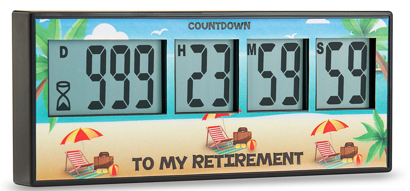 Retirement Timer up to 999 Days, Countdown and Alarm by Cirbic (Retirement) Retirement