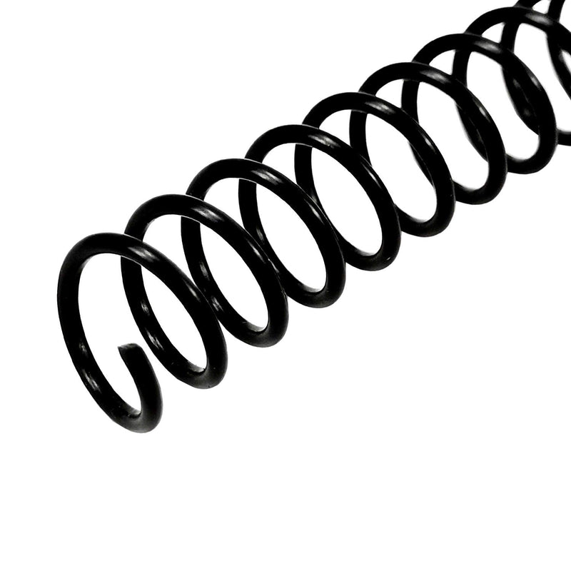 RAYSON 7/16" Plastic Spiral Binding Coils, 11.1mm Diameter, 4:1 Pitch, 80 Sheet Capacity, Black Coil Binding Spines for Business & School Use, 100 Pack 7/16" (80 Sheets Capacity)