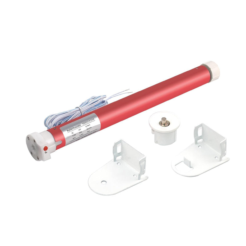 Rollerhouse 2 Wire Switch Controlled Motor Electric Roller Motor Hard Wired 12V DC Motors for RV Electric Roller Shade, Working for 1-3/16" Roller Tube DC 12V Switch Control, 1-3/16" Roller Tube