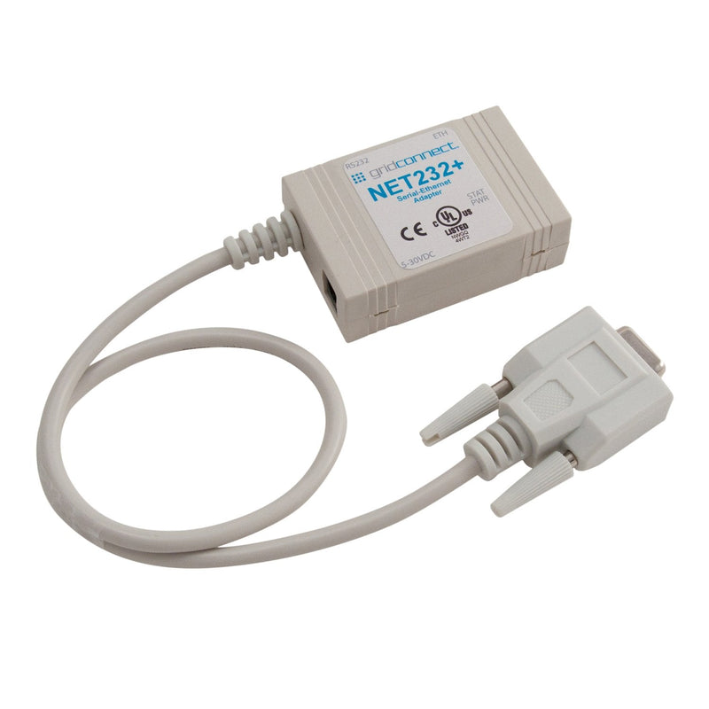 NET232+ Serial to Ethernet Intelligent Cable Adapter with DTE (Male) Connector (GC-NET232-PLUS-DTE-110)