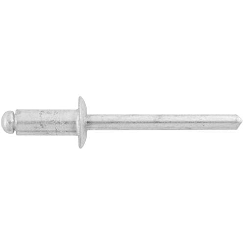 BoltmanShop 3/16"Dia. Dome Head 1/8"- 1/4" Grip Range All Aluminum Panel Blind Rivets (100pkg)