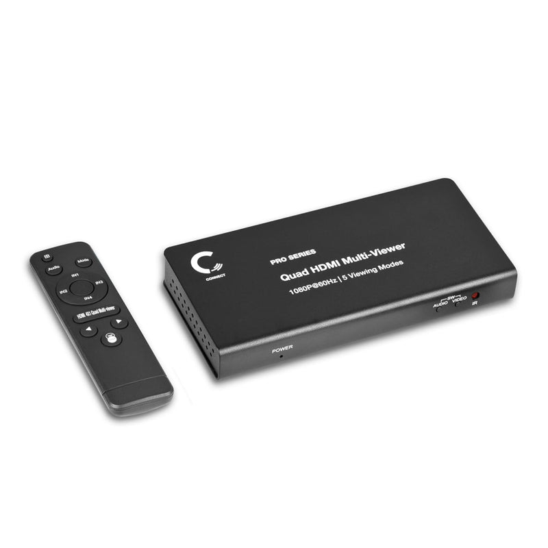 4 Ports Quad HDMI Multi-Viewer/Screen Divider/Switch | 1080p @ 60Hz | 5 Viewing Modes 4-Channel