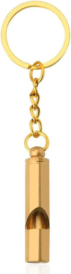 Loudest Brass Whistle | Best Premium Emergency Whistle | One Piece | Outdoor Survival Whistle | On Key-Chain or Hang Around Your Neck and Carry it Anywhere!