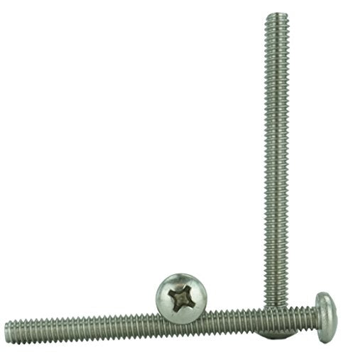 Chenango Supply 1/4-20 x 3 Stainless Pan Head Machine Screws 1/4-20 x 3"