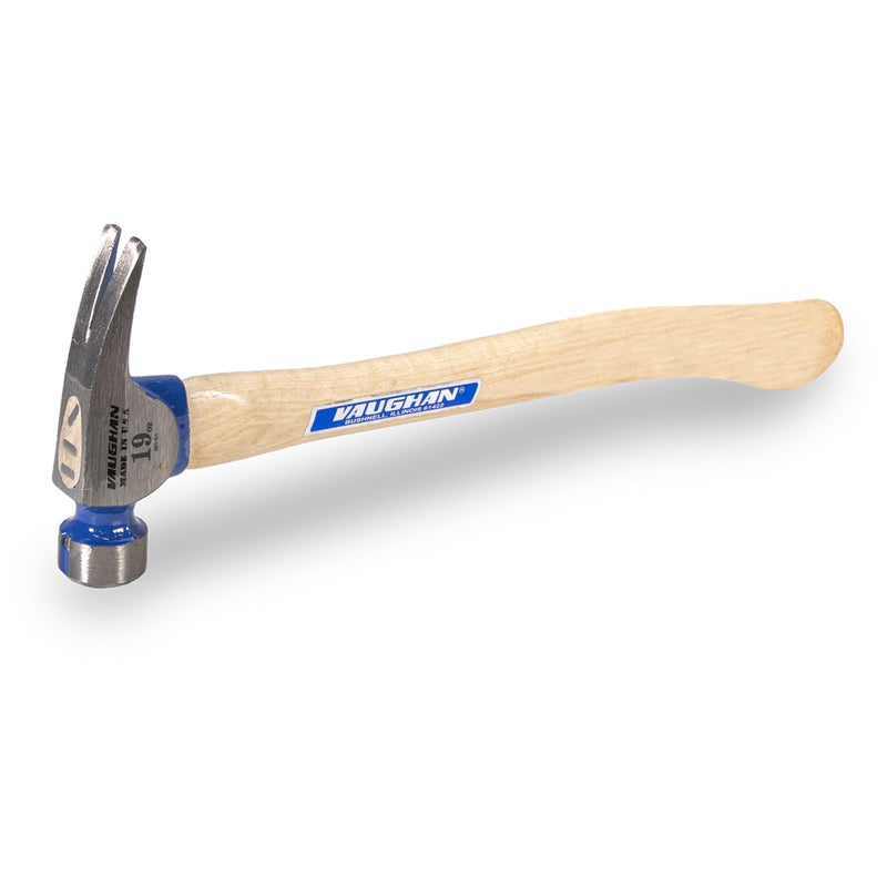 VAUGHAN CF2-HCP California Framer Hammer, 19 oz Smooth Head, Nail Starter, Assembled in USA, VN11610 Curved