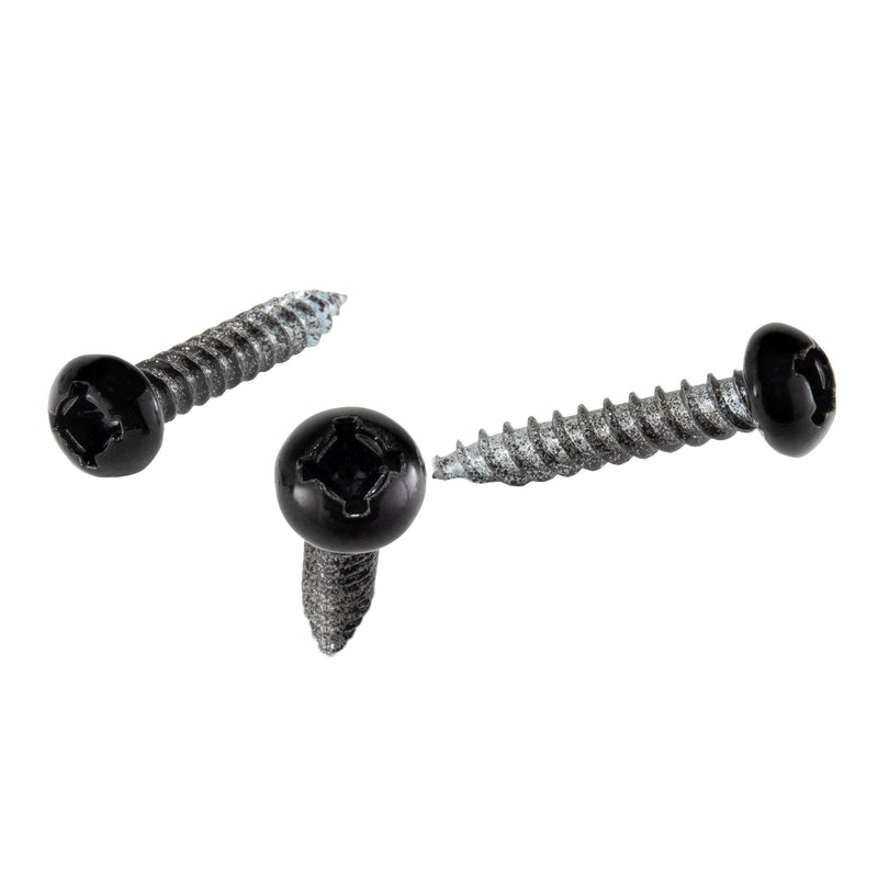 RecPro 8x1 Pan Head Metal RV Screws | Polar Black | Multi-Pack | RV Interior Screws | Factory Finished Look | (50) 50