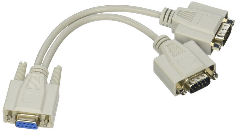 QVS CC317Y Serial Splitter - Db-9 (F) to Db-9 (M)