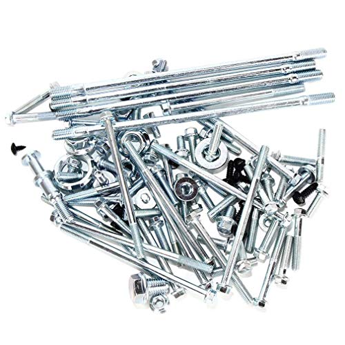 Motorcycle Engine Bolt Screw Set Kit Compatible with GY6 125c 150cc Engine ATV Scooter Quad Go Kart