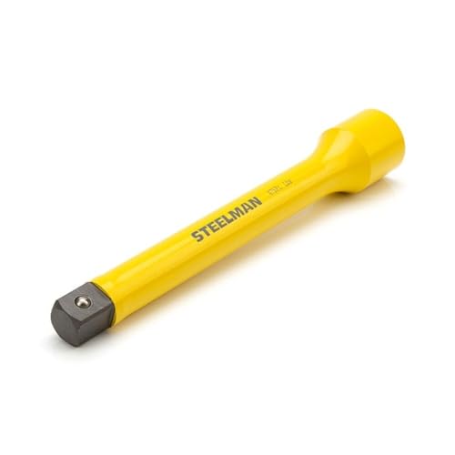 Steelman 3/4-Inch Drive 475 ft-lb Torque Extension for Impact Wrench, 10-inch Extension, Corrosion-Resistant Powder-Coated Steel, Yellow 475 ft-lb Yellow