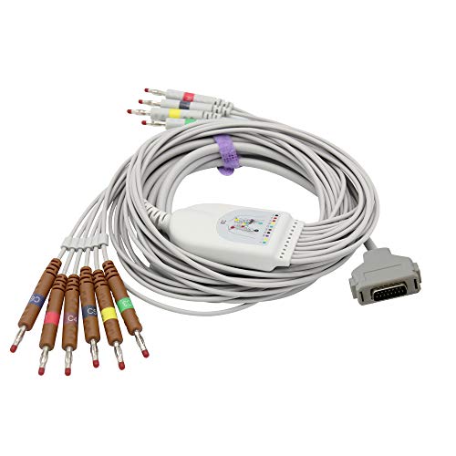 Sino-k Compatible ECG Cable 10 Leads Wires for Fukuda Denshi Banana IEC European Standard 4.0 mm Fda/Cer Approved SK1203B