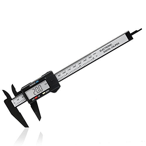 Digital Calliper, 150mm Classic Calliper with Large LCD Display for Outer, Inner and Depth Measurement, Black | inch/mm measuring tool, two batteries, brake discs diameter gauge for exterior, inner and depth measurement, black