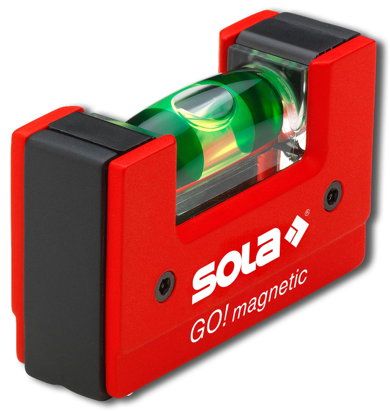 SOLA GOMAGNETIC - Nivel de burbuja compacto GO! Magnetic