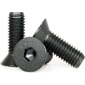 3/8"-16 x 1 Flat Head Socket Cap Screws, Alloy Steel, Black Oxide 100 Pack