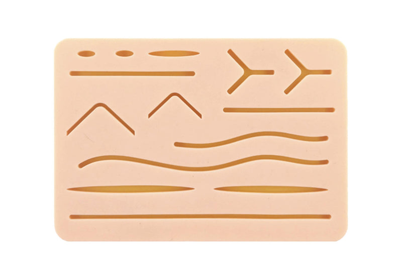 Medarchitect Upgraded Large 3 Layer Suture Pad with Wounds for Practice Sewing - Not Easy to Separate, Tear or Tear Small Specially designed for simulation training of medical students