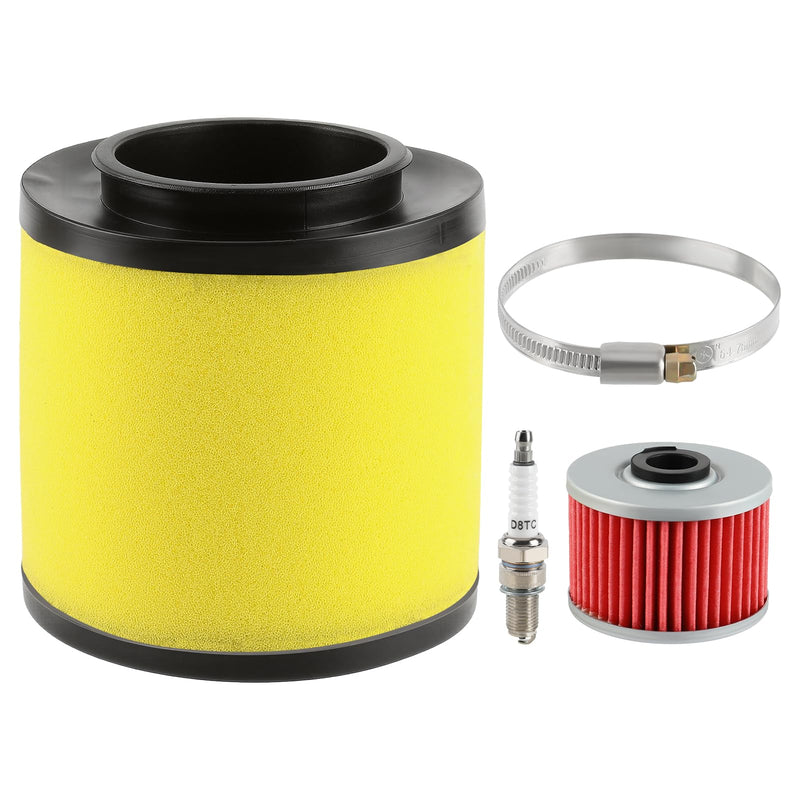 AUTOKAY 17254-HM8-000 Air Filter Tune Up Kit Fits for Honda Recon 250 TRX250TE 2x4 ES TRX250TM 2x4 TRX250 TRX250X SE TRX250X Sportrax TRX250EX TRX250X TRX250X SE 1997-2009 2011-2024