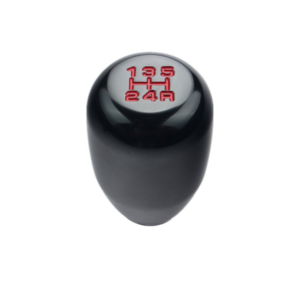 DEWHEL 5 Speed Manual Gearbox Shift Knob M12x1.25 Screw On Aluminum Black