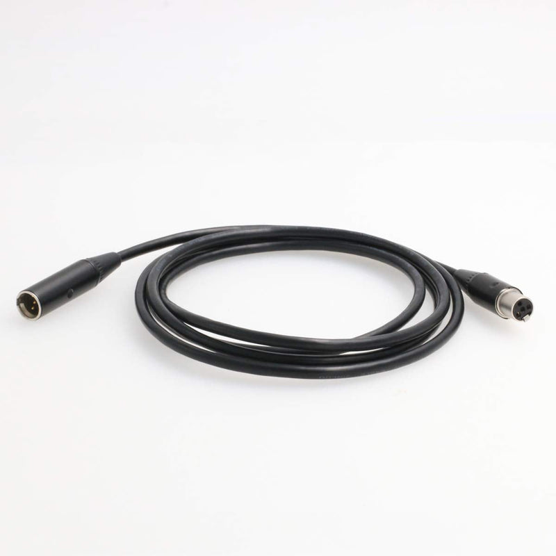 DRRI Mini XLR 4-Pin Female to Mini XLR 4-Pin Audio Extension Cable for SHURE Wireless Beltpacks