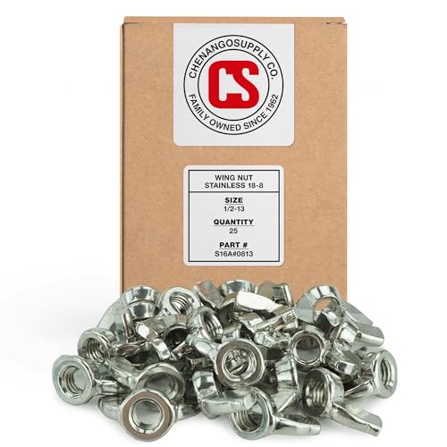 Chenango Supply 1/2-13 Wing Nuts 304 Stainless Steel