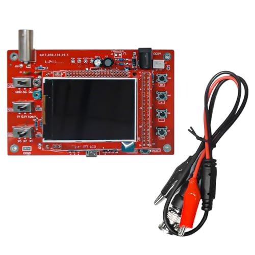 DollaTek DSO138 Fully Assembled Digital Oscilloscope 2.4 Inch TFT LCD Display Probe Test Clip Acrylic Housing Oscilloscope