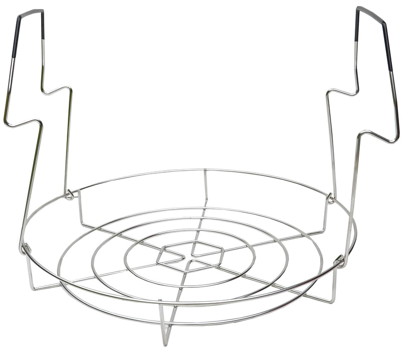 Stainless Steel Canning Rack, Contoured Comfort Grip Handles Rack, non-rusting rack - Canning becomes easy, fun and safe