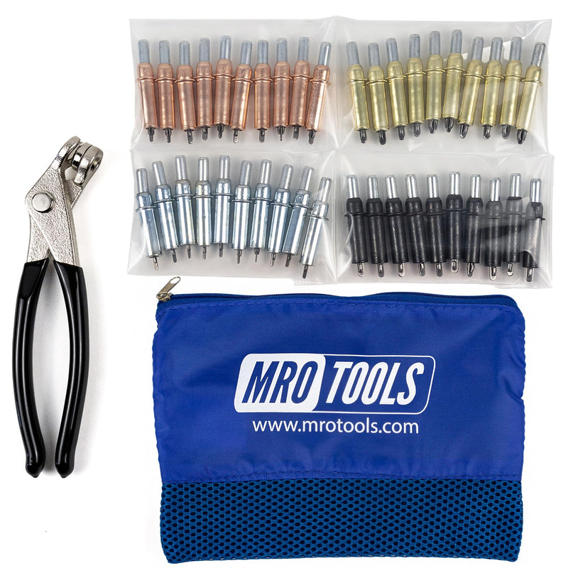 K-Series Beginner Cleco Sheet Metal Fastener Kit w/Mesh Carry Bag (K5S40)
