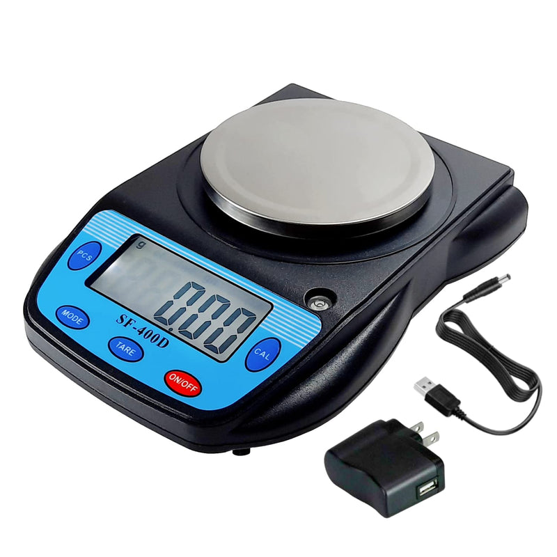 Digital Laboratory Balance 0.01g Precision Lab Scale for Bench Weighing SF-400D-R-B