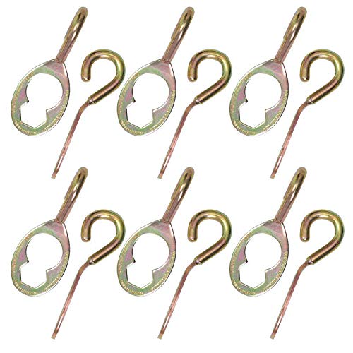 GROUNDGRABBA Lag Bolts | HexHook Pro Anchoring Plate 12 Pack - for GroundGrabba Pro, Pro II Products