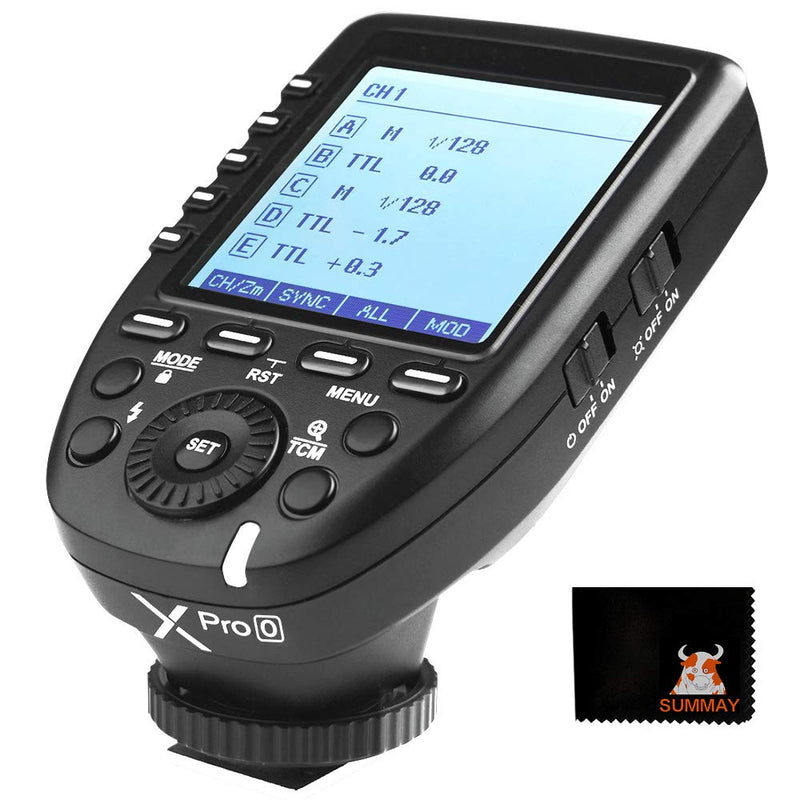 GODOX XPro-O TTL Flash Trigger Transmitter 1/8000s High-Speed Sync with LCD Screen for Olympus Panasonic Lumix Cameras Godox V1O V860IIO TT685O TT350O TT600 AD200PRO AD400PRO (XPRO-O)