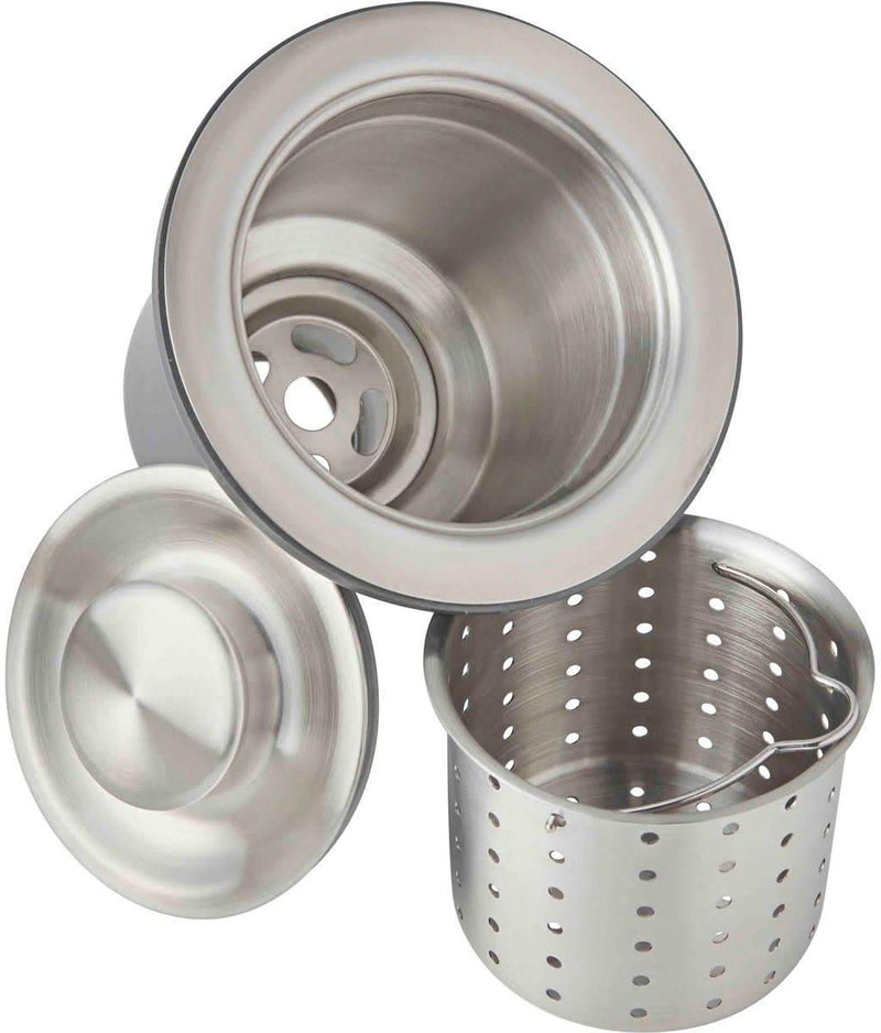 Elkay LKDD 3-1/2" Basket Strainer and Stopper - Stainless Steel Brushed