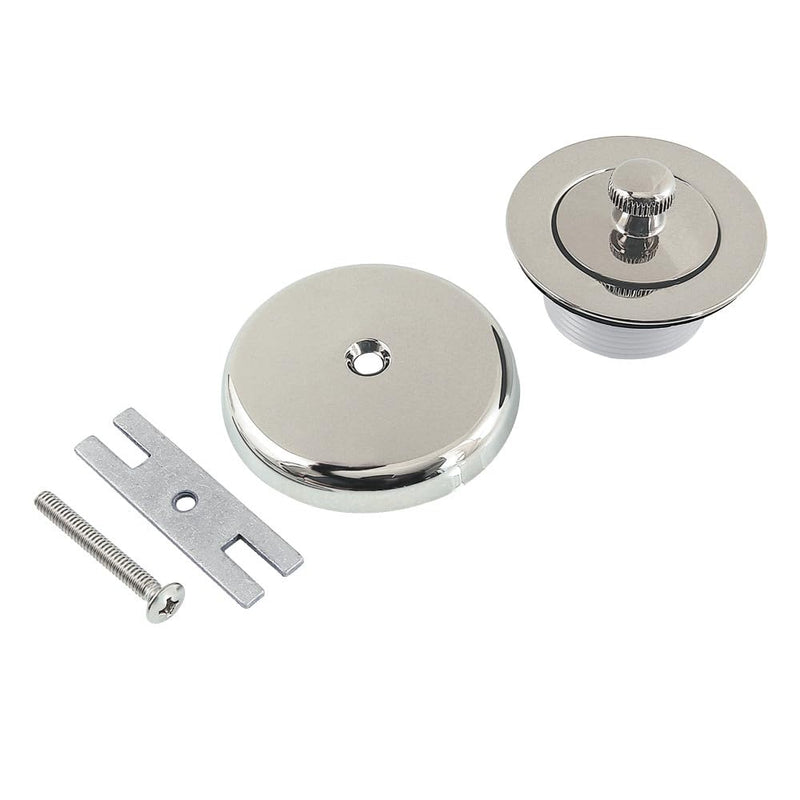 Kingston Brass DLT5301A6 Made to Match Twist and Close Tub Drain Conversion Kit, Polished Nickel 3.13 x 3.13 x 2.75