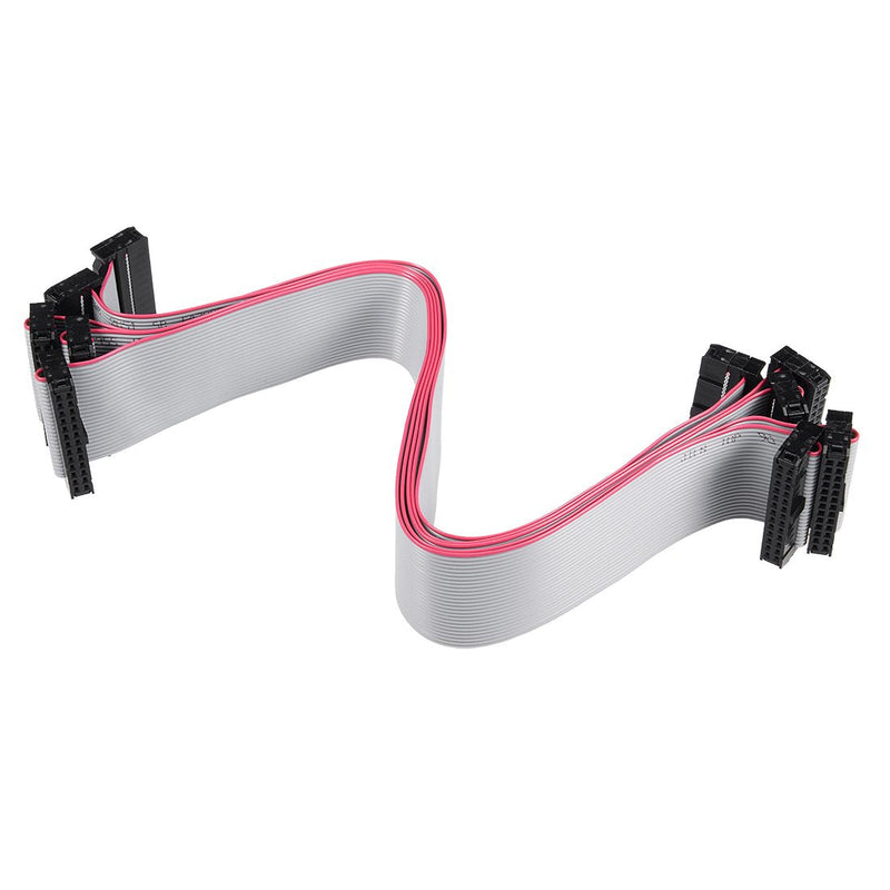 uxcell IDC 26 Pins Connector Flat Ribbon Cable Female Connector Length 30cm 2.54mm Pitch,5pcs