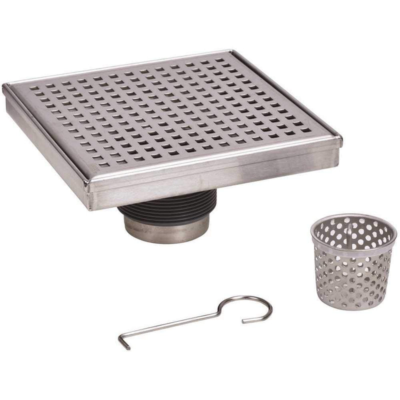 Designline 4 in. x 4 in. Square Drain Square Grate 4" x 4"