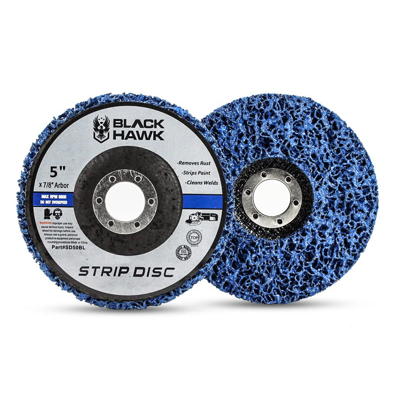 BHA Easy Strip Discs Clean and Remove Paint, Rust and Oxidation 5” x 7/8” - 5 Pack 5” x 7/8”