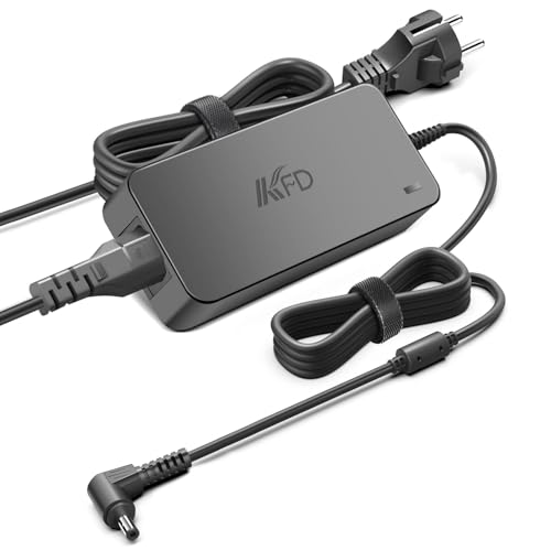 KFD 120W Power Supply 19V 6.32A for GEEKOM IT13 & Intel NUC Mini PC EU Cable | 120 W charger for GEEKOM and Intel NUC Mini PCs, 19 V 6.32 A, 5.5 x 2.5 mm connection, ideal for home and office