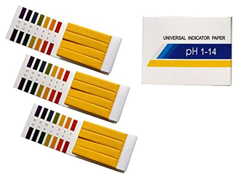 Pack of 240 pH Indicator Test Strips, 1-14, Litmus Paper, Ideal for Testing many Everyday Substances 1-in-1