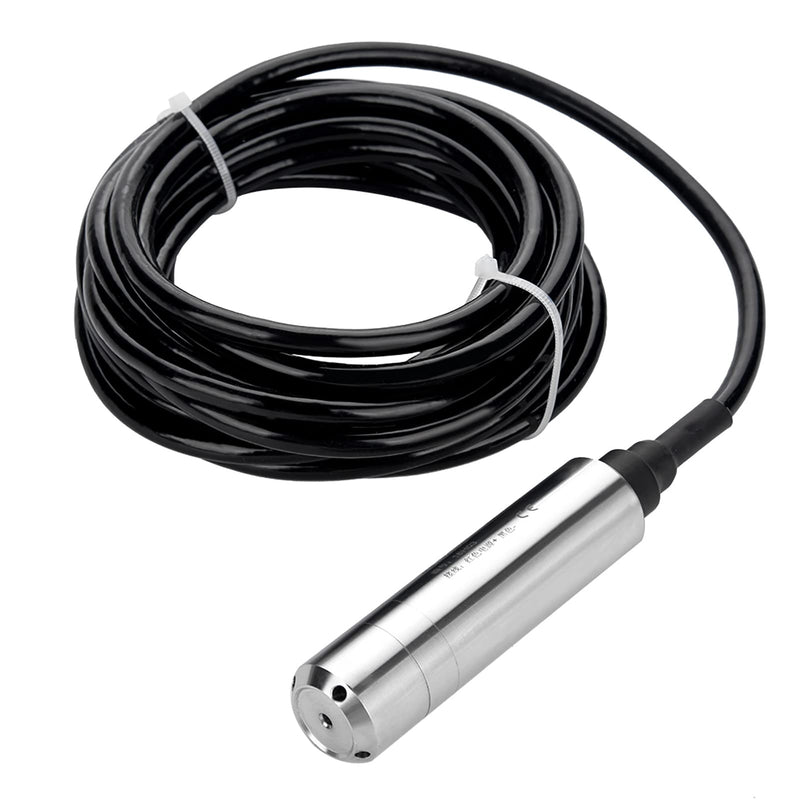 Level Sensor Water Level Sensor DC 24 V 4-20 mA Stainless Steel Liquid Water Level Sensor Level Transmitter with Cable, Range Depth 0-5 m