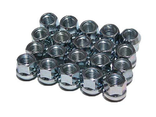 EZAccessory 24 Open End Bulge Acorn Lug Nuts 7/16" Pack of 24