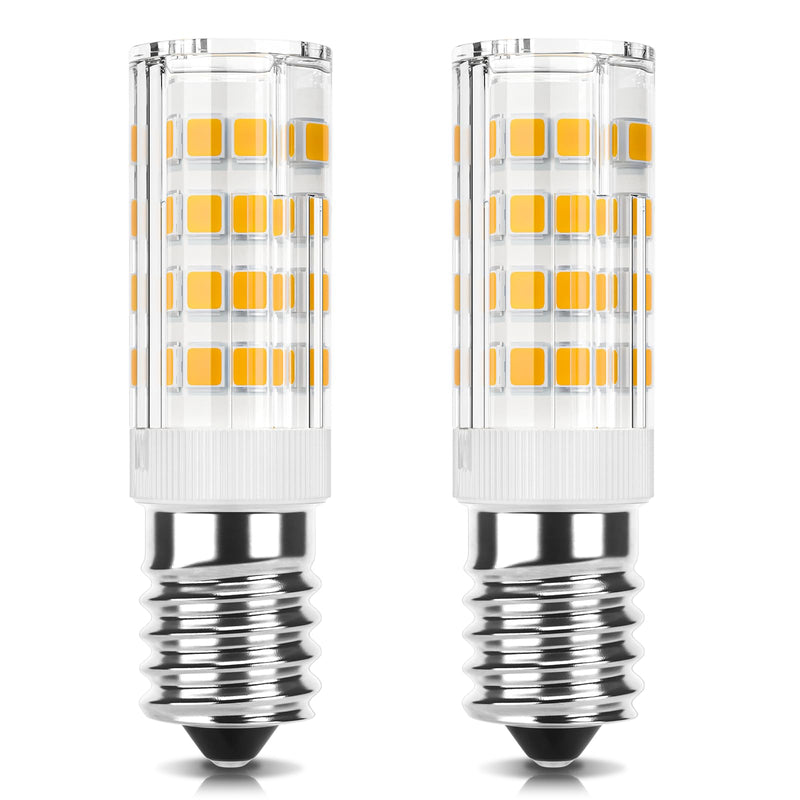 DiCuno E14 LED Warm White 3000K, 3W Replaces 40W Cooker Hood Lamp, Pack of 2 | E14 LED Bulb 410 lm, CRI 85, 360° Beam Angle, Non-Dimmable, for Cooker Hood, Refrigerator, Wall Lamps 2 pieces (Pack of 1) Warm White 3,000 K