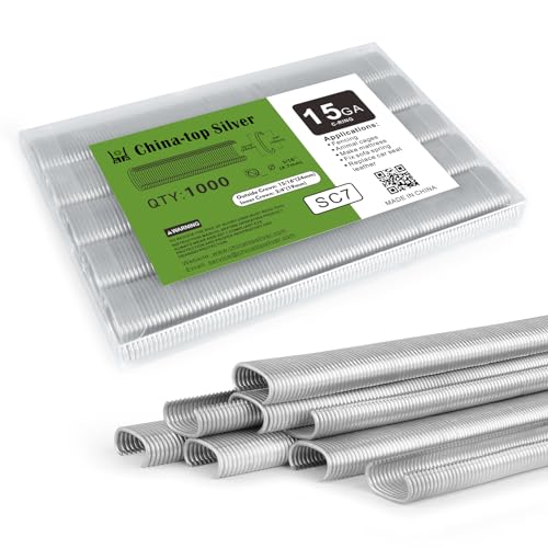 CTS SC7/C24 15 Gauge 3/4” Crown Galvanized Hog Rings 1000PCS