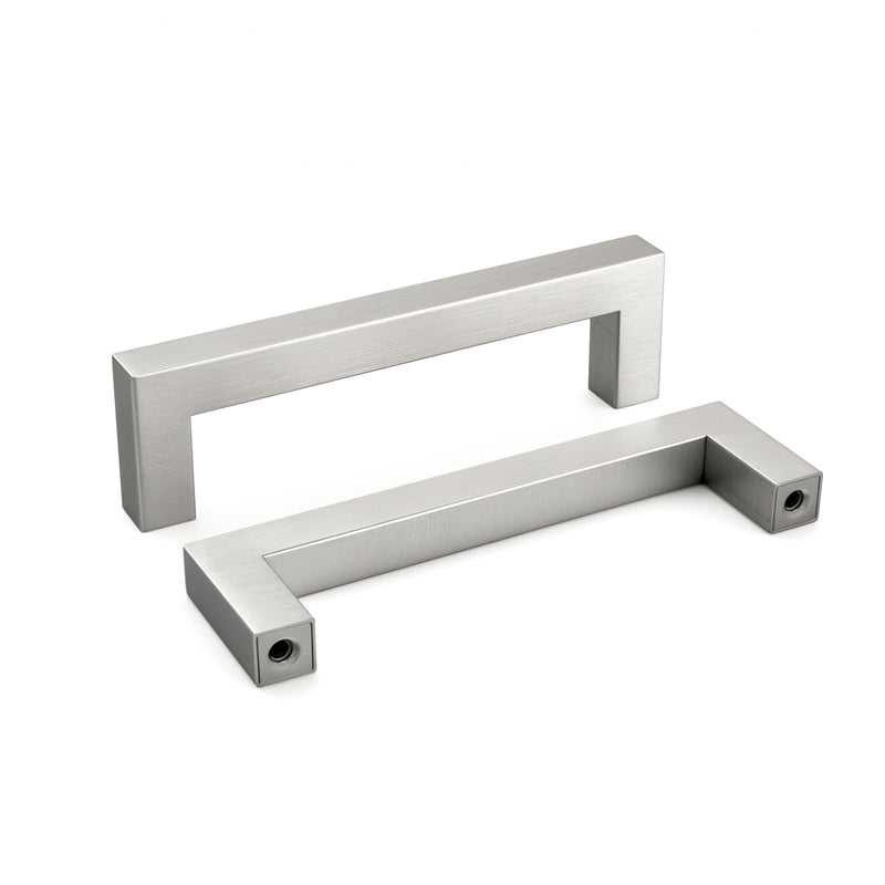 homdiy 15 Pack 4 Inch Brushed Nickel Cabinet Pulls Stainless Steel Kitchen Dresser Hardware for Drawer, Cupboard 4inch(102mm) hole center