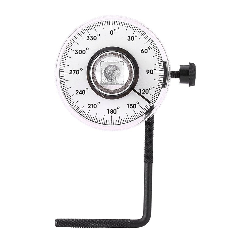 Keenso Car Rotary Protractor, 2 Pieces 1/2 Inch 360 Degree Angle Torque Angle Gauge with Adjustable Arm for 1/2 Inch Dr. Tools Ratchet/Torsion Wrench/Power Bar