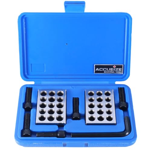 Accusize Ultra Precision 1-2-3 Blocks Set, 23 Holes, 2 Pc Pair
