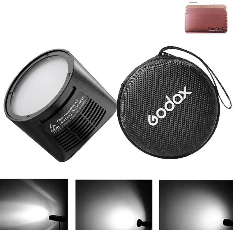 GODOX H200R, AD200 Round Head Flash Extension, 200W Strong Power, Natural Light Effects, Lightweight and Portable Spiral Flash AD200,AD200Pro Pocket Flash Strobe